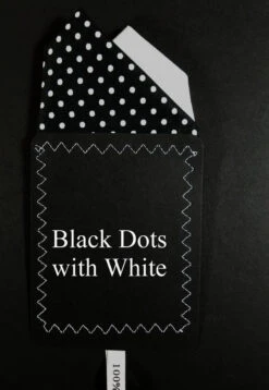 Two-Tone Black Polka Dots With White 100% Cotton Pre-Folded Pocket Square Insert -Suit Discount Store Black Dots White ebay 62432.1676398696