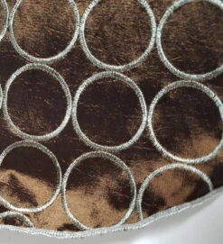 Antonio Ricci 2-in-1 Bronze Circles 100% Dupioni Silk Pouf Round Pocket Square -Suit Discount Store Brown Circle 5 43617.1675547833