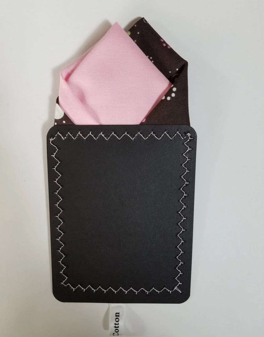 100% Cotton Pre-Folded Pocket Square Handkerchief Insert - Mod Brown & Pink 7 100% Cotton Pre-Folded Pocket Square Handkerchief Insert - Mod Brown & Pink - Image 7