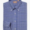 Gitman Bros. Blue Gingham Cotton Button-Down Shirt