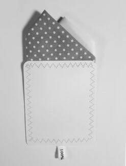 Two-Tone White Dots On Light Grey 100% Cotton Pre-Folded Pocket Square Insert -Suit Discount Store Grey Dots White 3 24307.1684608985