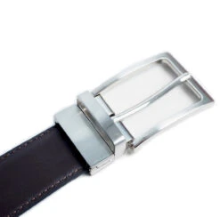Reversible Genuine Leather Black & Brown Dress Belt 12 Reversible Genuine Leather Black & Brown Dress Belt -Suit Discount Store Image4 39018.1564517577