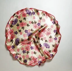 Antonio Ricci 2-in-1 Pouf Round Pocket Square - Ivory With Red Floral -Suit Discount Store Ivory Red Floral 2 31891.1683484053