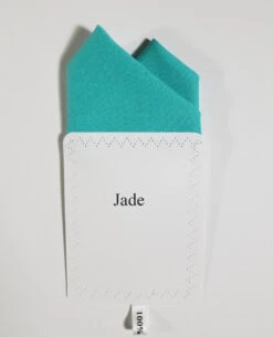 Jade 100% Cotton Pre-Folded Pocket Square Handkerchief Insert - 2 Point -Suit Discount Store Jade ebay 36094.1680205452