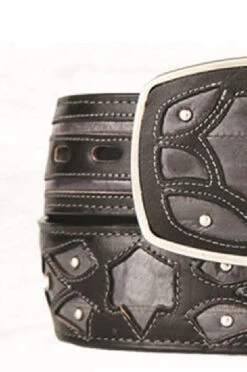 King Exotic Genuine EEL Cut-Out Design Western Belt - Faded Grey -Suit Discount Store KE BLT 4C11F0838 3 80158.1613601694