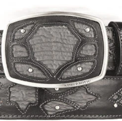 King Exotic Genuine Shark Cut-Out Design Western Belt - Faded Grey -Suit Discount Store KE BLT 4C11F0938 2 48429.1613689875