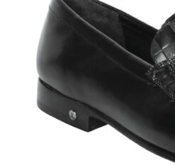 Lombardy - Genuine Teju Lizard Check Pattern Penny Loafer - Black -Suit Discount Store LMB ZLA038605 3 13613.1597863264