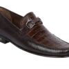 Lombardy - Genuine Caiman Croc Belly & Leather Horsebit Loafer - Brown