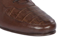 Lombardy - Genuine Caiman Crocodile Loafer And Sneaker Hybrid - Brown -Suit Discount Store LMB ZLA078207 2 92244.1599079180