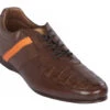 Lombardy - Genuine Caiman Crocodile Loafer And Sneaker Hybrid - Brown