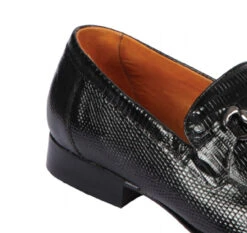 Lombardy - Genuine Teju Lizard Horsebit Dress Loafer - Black -Suit Discount Store LMB ZLD010705 4 07513.1598057068