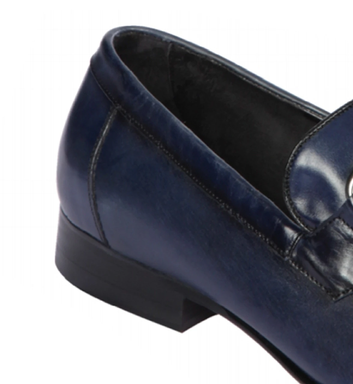 Lombardy - Genuine Calf Leather Horsebit Dress Loafer - Navy 4 Lombardy - Genuine Calf Leather Horsebit Dress Loafer - Navy - Image 4
