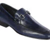 Lombardy - Genuine Calf Leather Horsebit Dress Loafer - Navy