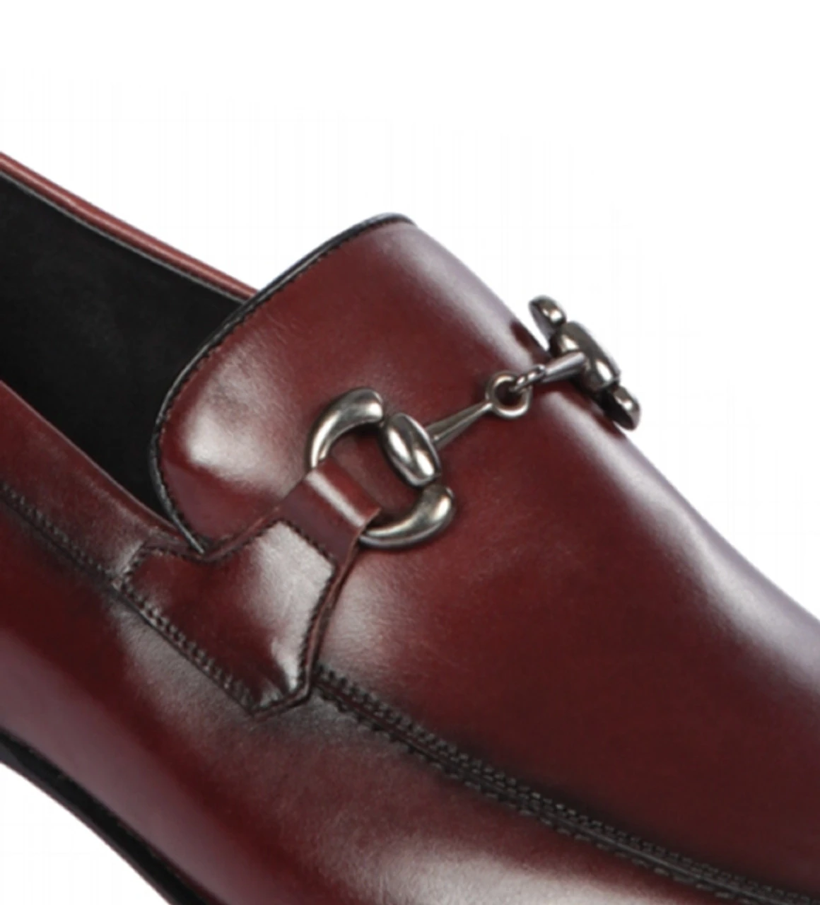 Lombardy - Genuine Calf Leather Horsebit Dress Loafer - Burgundy 2 Lombardy - Genuine Calf Leather Horsebit Dress Loafer - Burgundy - Image 2