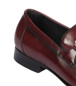 Lombardy - Genuine Calf Leather Horsebit Dress Loafer - Burgundy 6 Lombardy - Genuine Calf Leather Horsebit Dress Loafer - Burgundy -Suit Discount Store LMB ZLD018043 4 36554.1598058036