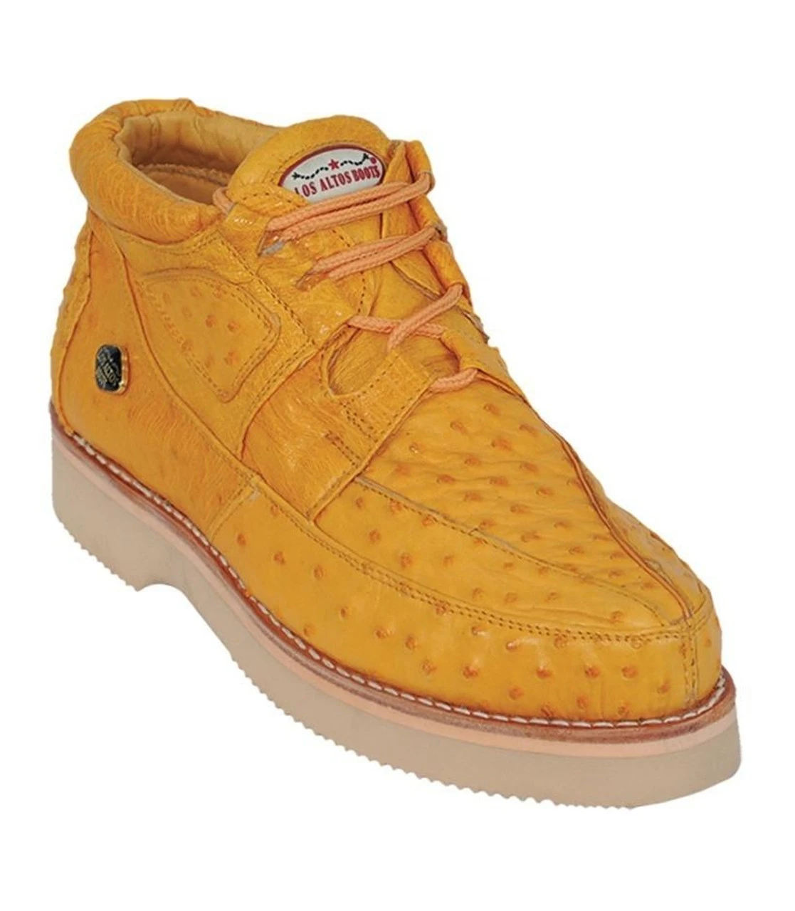 Los Altos Genuine Ostrich Quill Casual Ankle Boot 2 Los Altos Genuine Ostrich Quill Casual Ankle Boot - Image 2