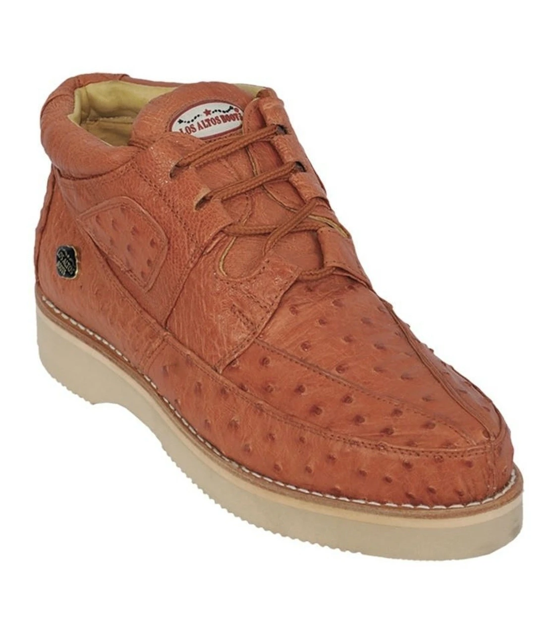 Los Altos Genuine Ostrich Quill Casual Ankle Boot 1 Los Altos Genuine Ostrich Quill Casual Ankle Boot