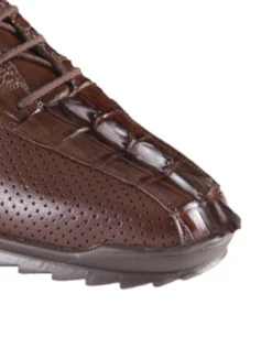 Los Altos Genuine Caiman Croc Tail Brown Sneaker -Suit Discount Store LSA ZC090107 3 15776.1598295089