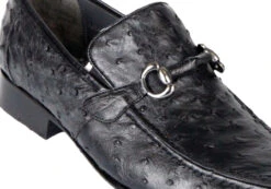 Los Altos Genuine Ostrich Quill Horse Bit Dress Loafer -Suit Discount Store LSA ZV1003 2 18396.1610402153