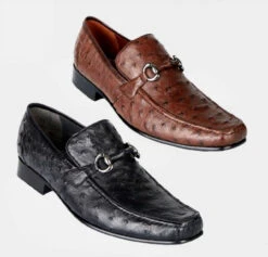 Los Altos Genuine Ostrich Quill Horse Bit Dress Loafer -Suit Discount Store LSA ZV1003 45320.1610401990