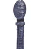 Los Altos Genuine Caiman Croc Hornback Western Fashion Belt - Blue Jean