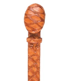 Los Altos Genuine Pirarucu Western Fashion Belt - Cognac