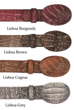 Los Altos Genuine Caiman Croc Belly Western Fashion Tonal Belt -Suit Discount Store LSAL C11U82 Lisboa 2 34227.1614282102