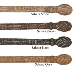 Los Altos Genuine Tonal Caiman Croc Belly Western Fashion Belt -Suit Discount Store LSAL C11U82 Sahara 3 19070.1614286397