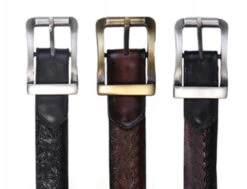 Los Altos Genuine Ostrich Quill And Braided Leather Belt -Suit Discount Store LSAL C2303 3 07525.1610106072