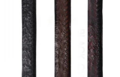 Los Altos Genuine Ostrich Quill And Braided Leather Belt -Suit Discount Store LSAL C2303 4 45649.1610106072