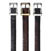 Los Altos Genuine Ostrich Quill And Braided Leather Belt