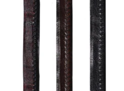 Los Altos Genuine Ostrich Leg And Braided Leather Belt -Suit Discount Store LSAL C2305 4 01523.1610056024