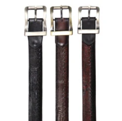 Los Altos Genuine Teju Lizard And Braided Leather Belt