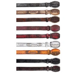 Los Altos Genuine Ostrich Quill Western Fashion Belt