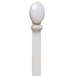 Los Altos Genuine Deer Leather Western Fashion Belt - White