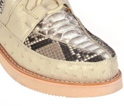 Los Altos Genuine Python & Ostrich Quill Casual Ankle Boot - Bone & Natural 5 Los Altos Genuine Python & Ostrich Quill Casual Ankle Boot - Bone & Natural -Suit Discount Store LSAL ZA055749 WW 3 87119.1612214596