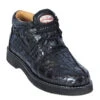 Los Altos Genuine Caiman Casual Ankle Boot - Black