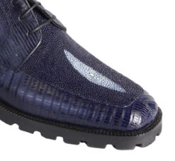 Los Altos Genuine Stingray & Teju Lizard Ankle Boot - Navy Blue 6 Los Altos Genuine Stingray & Teju Lizard Ankle Boot - Navy Blue -Suit Discount Store LSAL ZA2061210 3 84567.1610906162