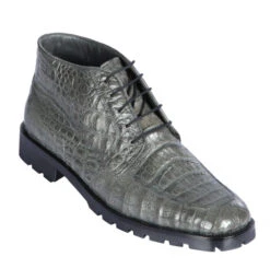 Los Altos Genuine Grey Caiman Belly Ankle Boot