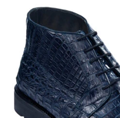Los Altos Genuine Navy Blue Caiman Belly Ankle Boot -Suit Discount Store LSAL ZA2068210 3 27594.1610652851