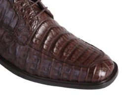 Los Altos Genuine Caiman Belly Ankle Boot - Brown -Suit Discount Store LSAL ZA20682LTH 07 2 68484.1611187264