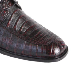 Los Altos Genuine Caiman Belly Ankle Boot - Black Cherry -Suit Discount Store LSAL ZA20682LTH 18 2 44907.1610744662