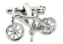 Silver Bicycle Cufflinks (V-CF-51622-S)