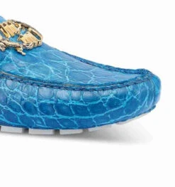 Mauri Genuine Alligator Blue Driver Loafer Shoe -Suit Discount Store MRI SH 3404 1 BL 3 47769.1668363407