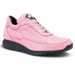 Mauri Genuine 100% Alligator Italian Sneaker - Pink