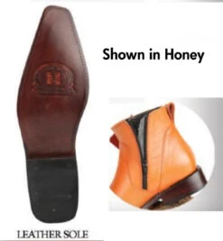 Original Michel Boot Co. Nappa Leather Side Zip Snub Toe Ankle Boot -Suit Discount Store ORB 567B4607 2 40958.1520538662