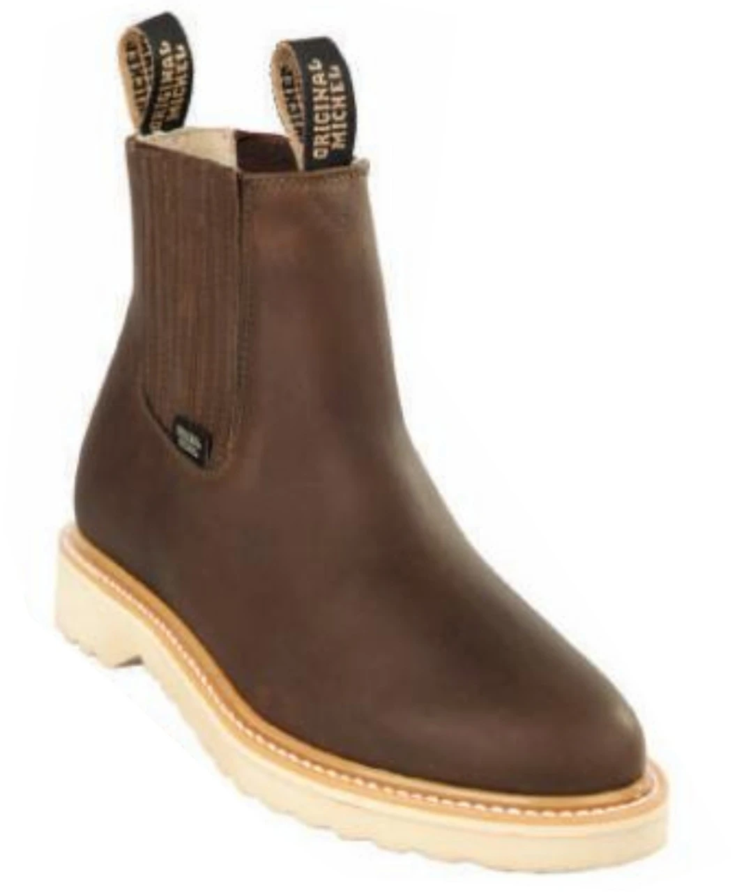 Original Michel Boot Co. Grasso Finish Leather Comfort Tread Sole Ankle Boot 2 Original Michel Boot Co. Grasso Finish Leather Comfort Tread Sole Ankle Boot - Image 2