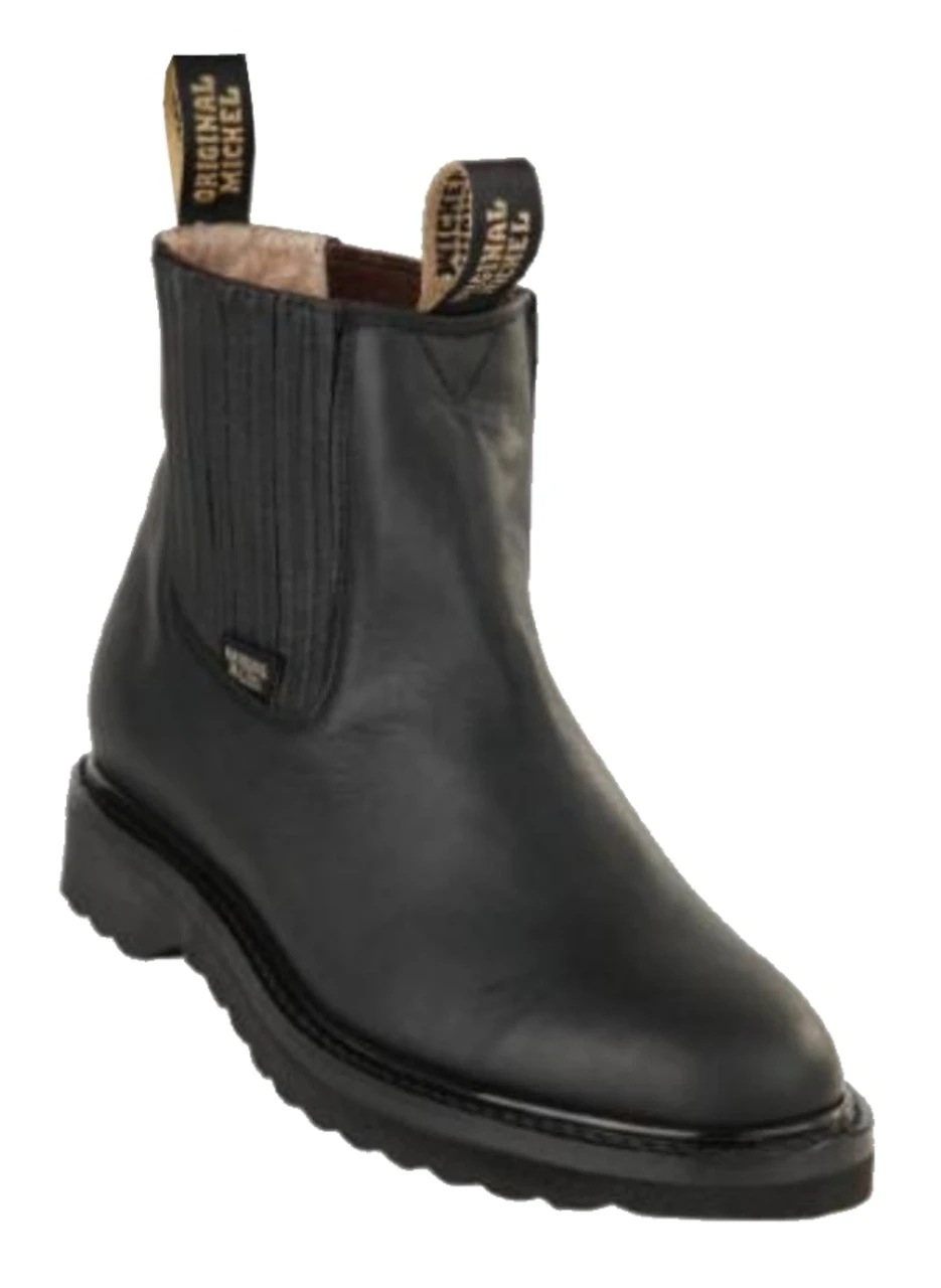 Original Michel Boot Co. Grasso Finish Leather Comfort Tread Sole Ankle Boot 1 Original Michel Boot Co. Grasso Finish Leather Comfort Tread Sole Ankle Boot