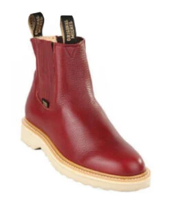 Original Michel Boot Co. Pebble Leather Comfort Tread Sole Ankle Boot