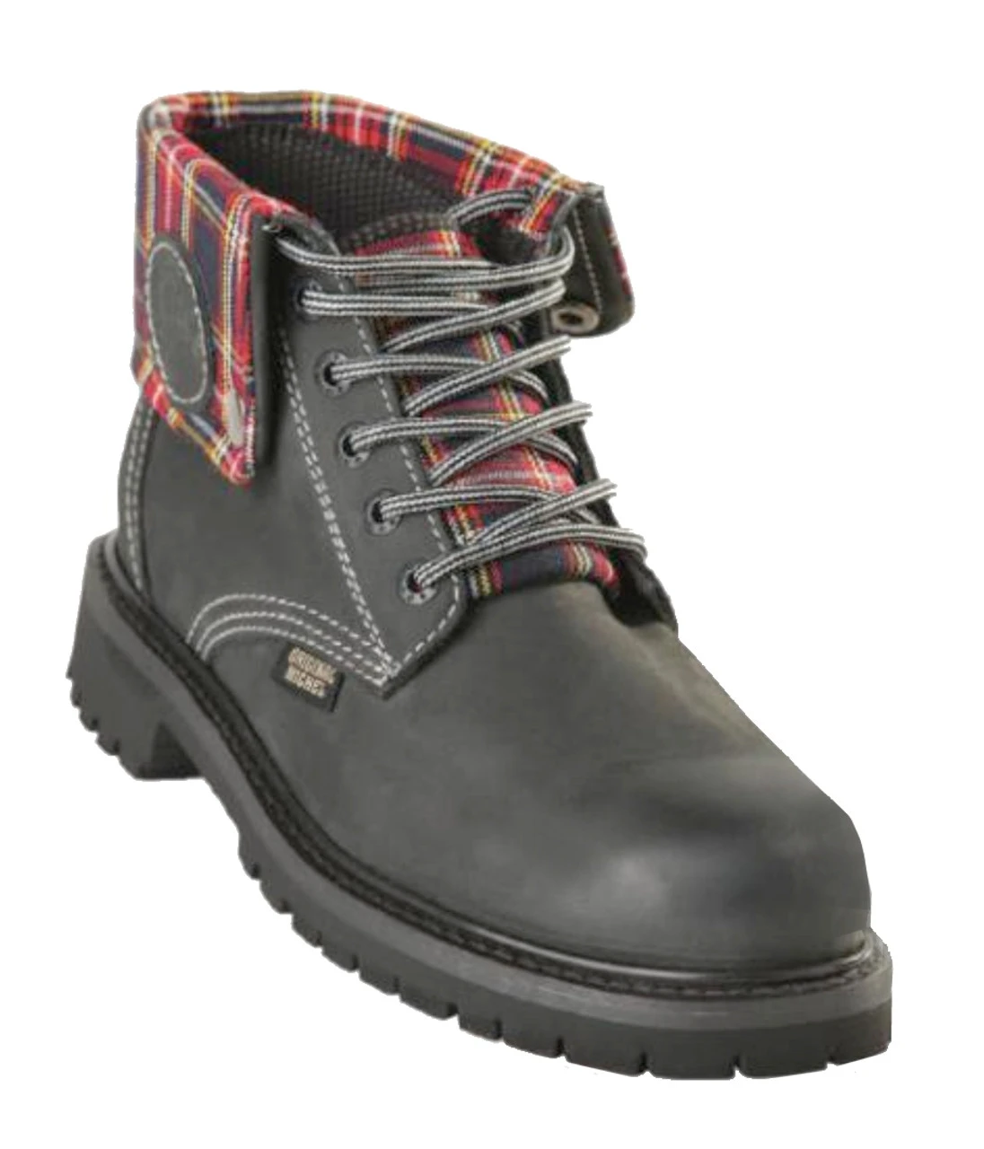 Original Michel Boot Co. Leather & Flannel Lined Hiking Or Work Boot - Grey 1 Original Michel Boot Co. Leather & Flannel Lined Hiking Or Work Boot - Grey
